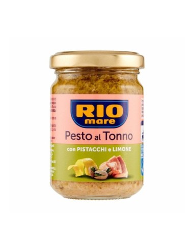 Rio Mare Pesto with Tuna, Pistachios and Lemon - 130 gr - Free shipping delivered to EUROPE and UK