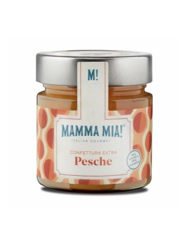 MammaMia Peach Jam extra - 240 g - Free shipping delivered to EUROPE and UK