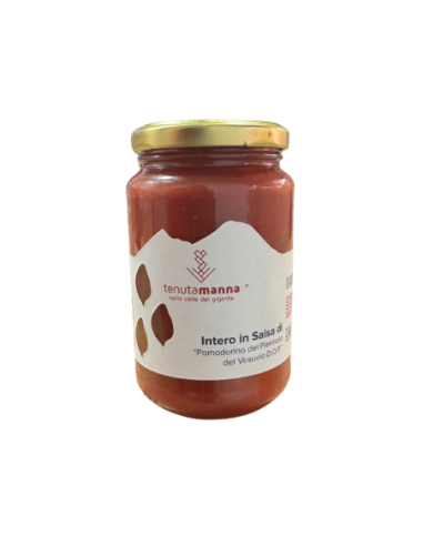 Tenuta Manna ganze Piennolo-Tomaten in Sauce aus Vesuvio DOP - 380 gr - Kostenloser Versand nach Europa und Großbritannien