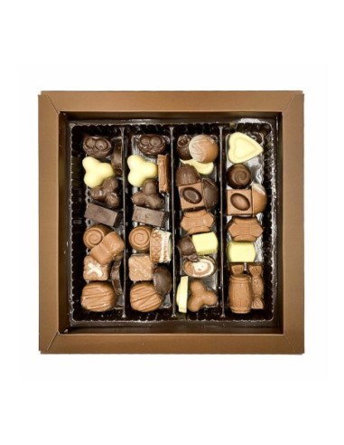 Chocolats nus artisanaux Assortiment de boîtes - 500 g - Livraison gratuite en EUROPE et au Royaume-Uni