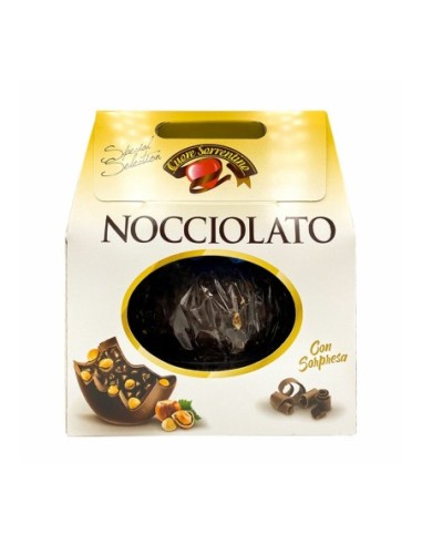 Uovo artigianale Nocciolato Fondente box - ca. 430 gr - Spedizione gratuita consegnata in EUROPA e UK