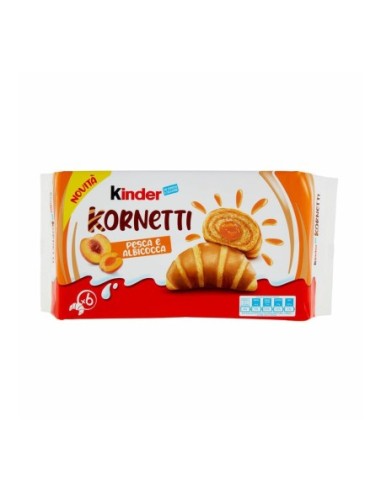 Kinder Kornetti Pêche et Abricot - 252 gr - Livraison gratuite en EUROPE et au Royaume-Uni