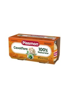 Plasmon Cauliflower Baby Food 6 Months - 2x80 gr - Free shipping delivered to EUROPE and UK