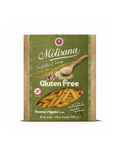 La Molisana Penne Rigate Gluten Free - 400 g - Free shipping delivered to EUROPE and UK