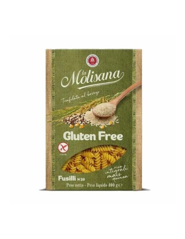 La Molisana Fusilli Glutenfrei - 400 g - Kostenloser Versand nach Europa und Großbritannien