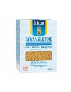 De Cecco Ditali Pasta Rigata Glutenvrij - 400 g - Gratis verzending naar Europa en Groot-Brittannië