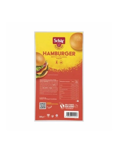 Schar Hamburger Soft Gluten-Free Buns 4 pcs - 300 g - Free shipping delivered to EUROPE and UK