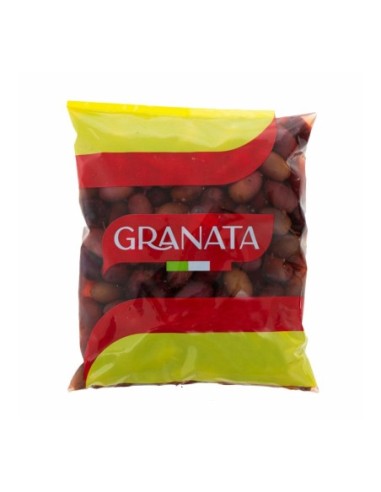 Granata Black Olives in a Bag - 500 g - Free shipping delivered to EUROPE and UK