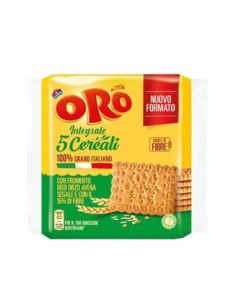 Oro Saiwa Whole Grain Biscuit with 5 Cereals - 420 g - Free shipping delivered to EUROPE and UK