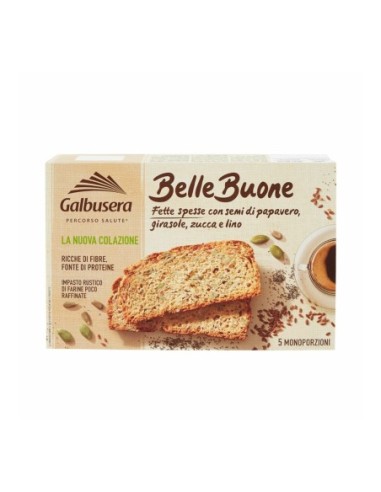 Galbusera Belle Buone with Seeds - 5x40 gr - Free shipping delivered to EUROPE and UK