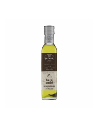 Olitalia Gourmet Extra Virgin Olive Oil with Porcini Mushrooms - 250 ml - Free shipping delivered to EUROPE and UK