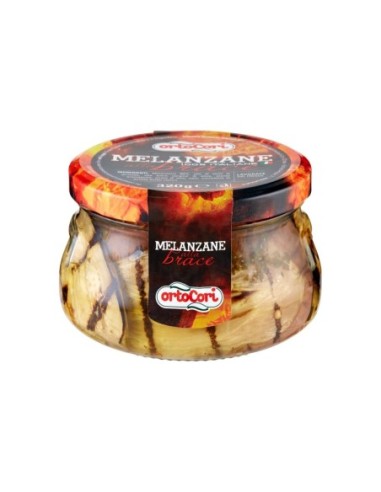 Ortocori Braised Aubergines - 320 g - Free shipping delivered to EUROPE and UK