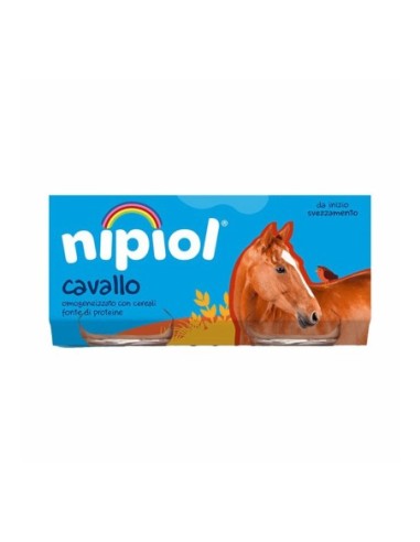 Nipiol Homogenised with Horse and Cereal - 160 gr - Free shipping delivered to EUROPE and UK