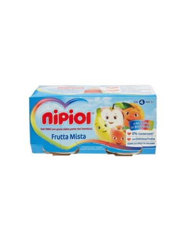 Nipiol Omogeneizzato con Frutta Mista - 160 gr - Spedizione gratuita consegnata in EUROPA e UK