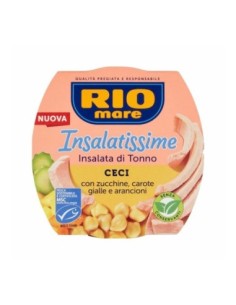 Rio Mare Insalatissime Tuna and Chickpeas - 160 g - Free shipping delivered to EUROPE and UK