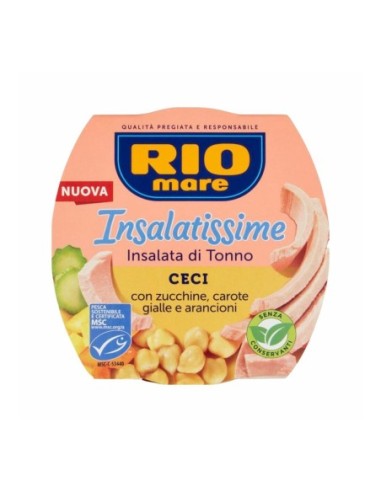 Rio Mare Insalatissime Thon et Pois Chiches - 160 gr - Livraison gratuite en EUROPE et au Royaume-Uni