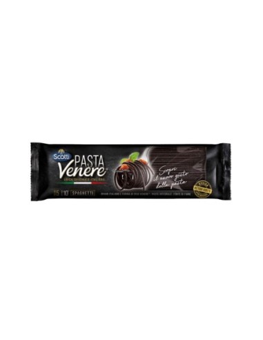 Scotti Pâtes Venere Spaghetti Intégraux - 400 gr - Livraison gratuite en EUROPE et au Royaume-Uni