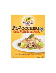 Moro Pizzoccheri aus dem Veltlin IGP - 500 gr - Kostenloser Versand nach Europa und Großbritannien