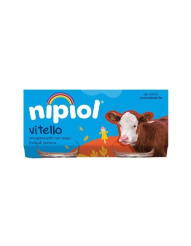 Nipiol Homogenised with Veal - 160 gr - Free shipping delivered to EUROPE and UK