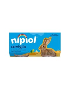 Nipiol Homogenised with Rabbit - 160 g - Free shipping delivered to EUROPE and UK