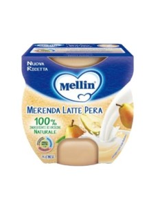 Mellin Goûter Lait et Poire - 2 x 100 gr - Livraison gratuite en EUROPE et au Royaume-Uni