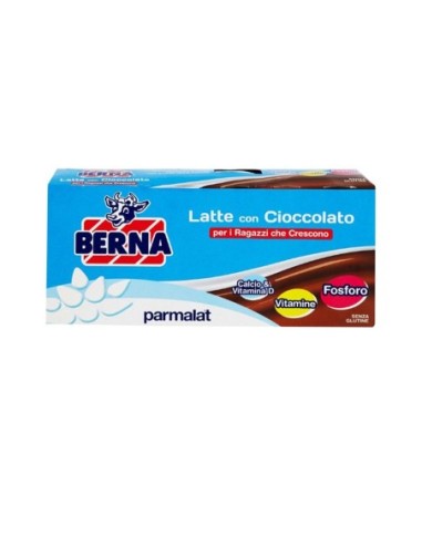 Berna Milk with Chocolate - 3 x 200 ml - Free shipping delivered to EUROPE and UK