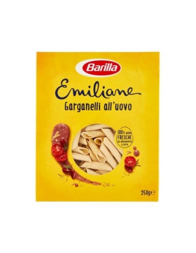 Barilla Emiliane Garganelli with Egg - 250 g - Free shipping delivered to EUROPE and UK