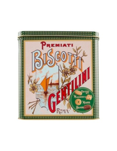 Biscuits Gentilini en Boîte - 1 kg - Livraison gratuite en EUROPE et au Royaume-Uni