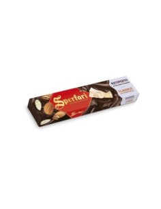 Sperlari Soft nougat with almonds covered in dark chocolate - 200 gr - Free shipping delivered to EUROPE and UK