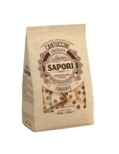 Sapori Cantuccini al cioccolato fondente - 100 gr - Spedizione gratuita consegnata in EUROPA e UK