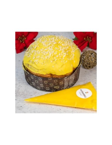 Sicilyaddict Lemon Panettone 1kg with spreadable cream 200gr - 2 pcs - Free shipping delivered to EUROPE and UK