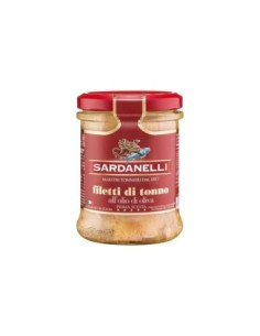 Sardanelli Tuna fillets in olive oil - 190gr - Free shipping delivered to EUROPE and UK