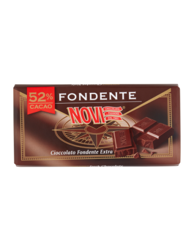 Novi Extra Dark Chocolate 52% - 100 gr - Free shipping delivered to EUROPE and UK