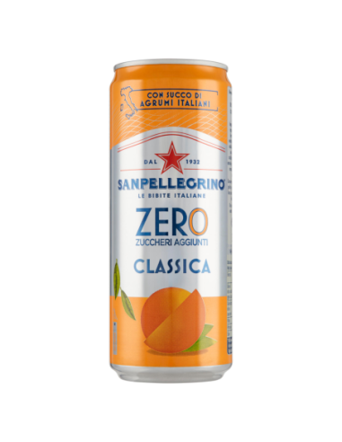 San Pellegrino Orangeade Zero - 33 cl - Free shipping delivered to EUROPE and UK