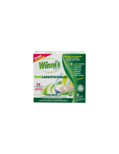 Winnis Naturel Tabs Lavastoviglie limone - 15 tabs - Spedizione gratuita consegnata in EUROPA e UK