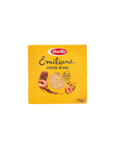 Barilla Le emiliane Grattoni all'uovo - 275 gr - Spedizione gratuita consegnata in EUROPA e UK