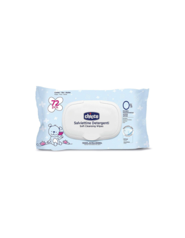 Chicco Wipes Soaked for Sensitive Skin - 72pcs - Free shipping delivered to EUROPE and UK