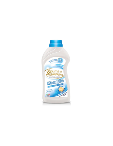 Marseille Liquid Laundry Detergent Spuma di Sciampagna 16 washes - 800 ml - Livraison gratuite en EUROPE et au Royaume-Uni