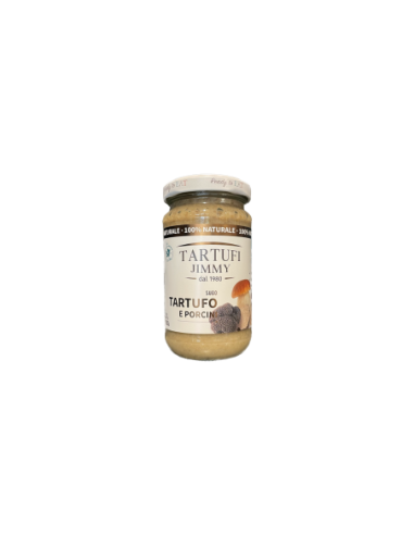 Truffles Jimmy Truffle and porcini mushroom sauce - 180 gr - Free shipping delivered to EUROPE and UK