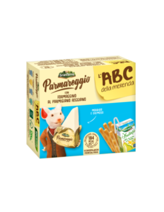 Parmareggio ABC Goûter Fromage/Jus de Fruits/Pains Grissini - 190 gr - Livraison gratuite en EUROPE et au Royaume-Uni