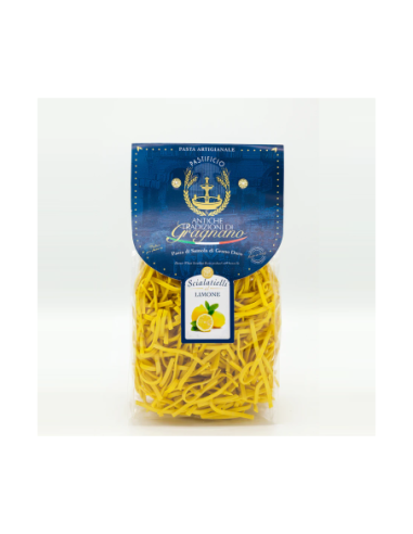 Pasta Gragnano Scialatielli al Limone - 500 gr - Spedizione gratuita consegnata in EUROPA e UK