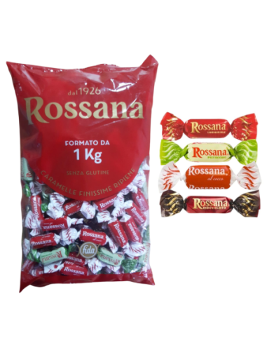 Rossana Candies Mix Bag - 1 kg - Free shipping delivered to EUROPE and UK