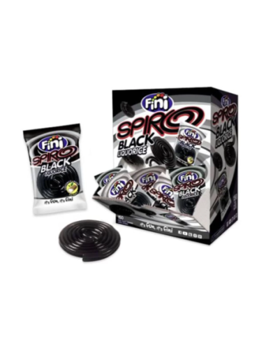 Fini Spiro Black Licorice Candies - 150 pcs - Free shipping delivered to EUROPE and UK