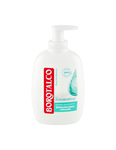 Borotalco Sapone Liquido Antibatterico Muschio Bianco - 250 ml - Spedizione gratuita consegnata in EUROPA e UK