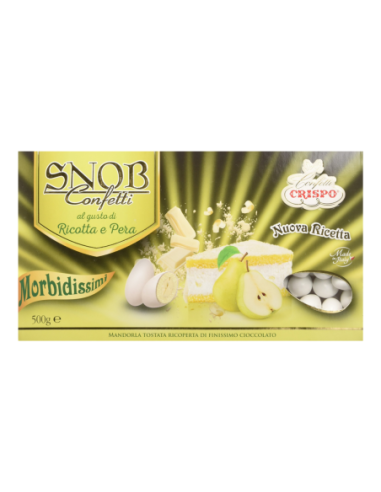 Crispo confetti Snob ricotta and pear - 500 gr - Free shipping delivered to EUROPE and UK