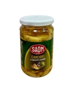 Saom Carciofi a Spicchi sott'olio - 280 gr - Spedizione gratuita consegnata in EUROPA e UK