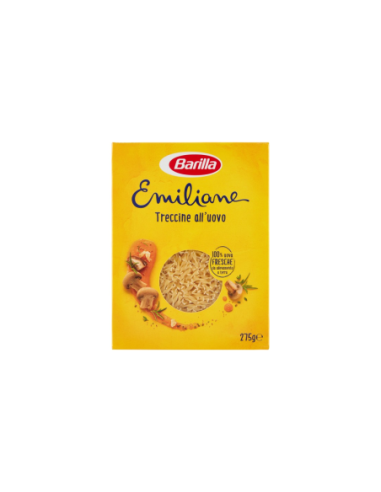 Barilla Emiliane Treccine egg pasta - 275 gr - Free shipping delivered to EUROPE and UK