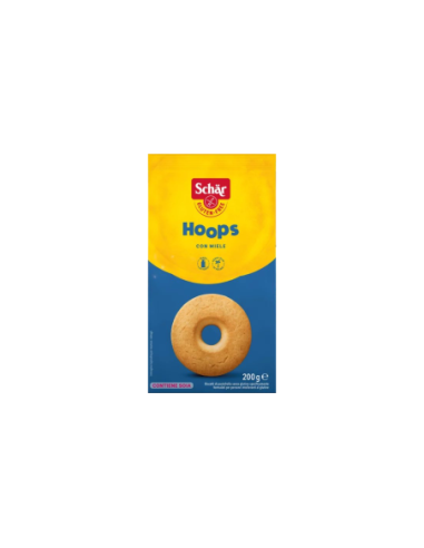 Schar Gluten-free Hoops honey biscuits - 200 gr - Free shipping delivered to EUROPE and UK