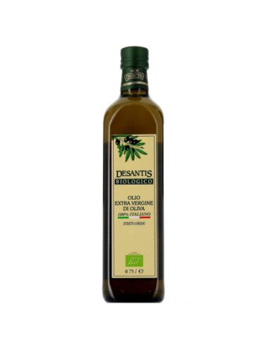 De Santis Olio Extra Vergine di Oliva BIO - 0,75 lt - Spedizione gratuita consegnata in EUROPA e UK