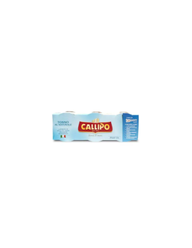 Callipo Natural tuna - 3 x 80 gr - Free shipping delivered to EUROPE and UK